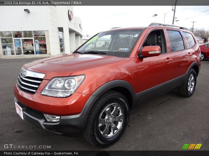 Copperhead / Black 2009 Kia Borrego EX V6 4x4