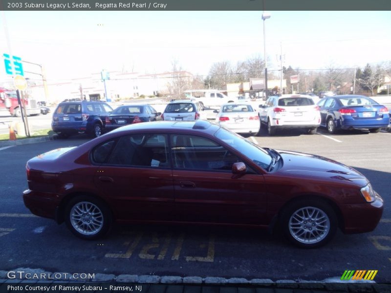 Regatta Red Pearl / Gray 2003 Subaru Legacy L Sedan
