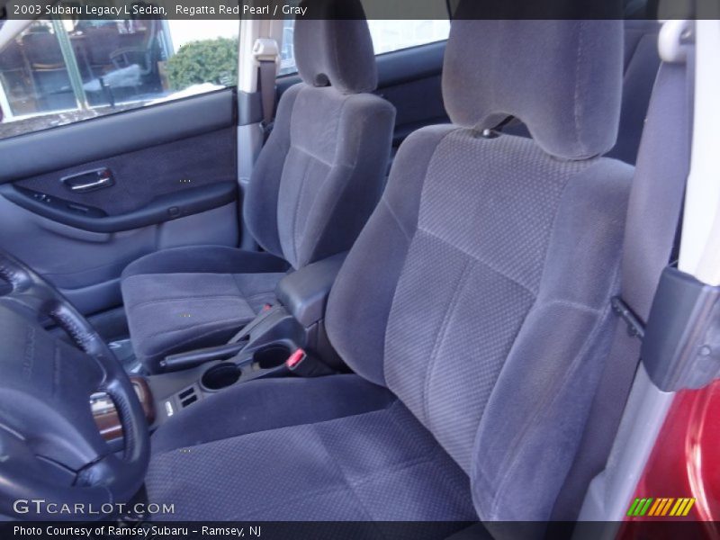 Regatta Red Pearl / Gray 2003 Subaru Legacy L Sedan