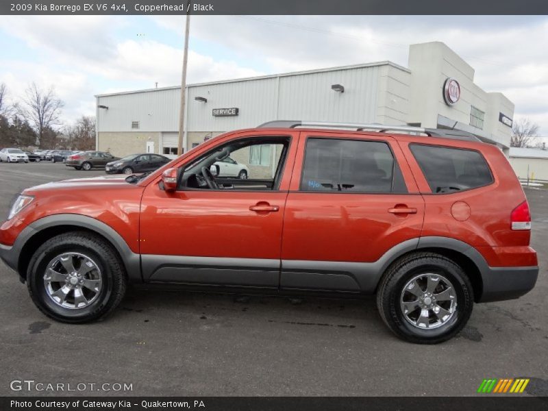 Copperhead / Black 2009 Kia Borrego EX V6 4x4