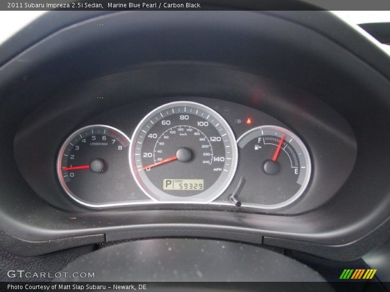 Marine Blue Pearl / Carbon Black 2011 Subaru Impreza 2.5i Sedan