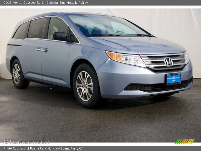Celestial Blue Metallic / Gray 2013 Honda Odyssey EX-L