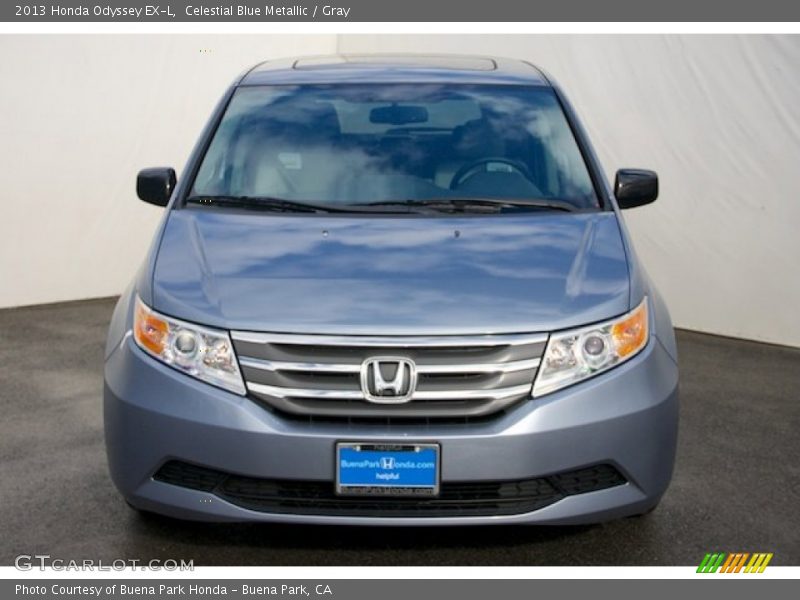 Celestial Blue Metallic / Gray 2013 Honda Odyssey EX-L