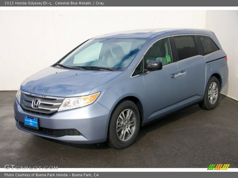 Celestial Blue Metallic / Gray 2013 Honda Odyssey EX-L