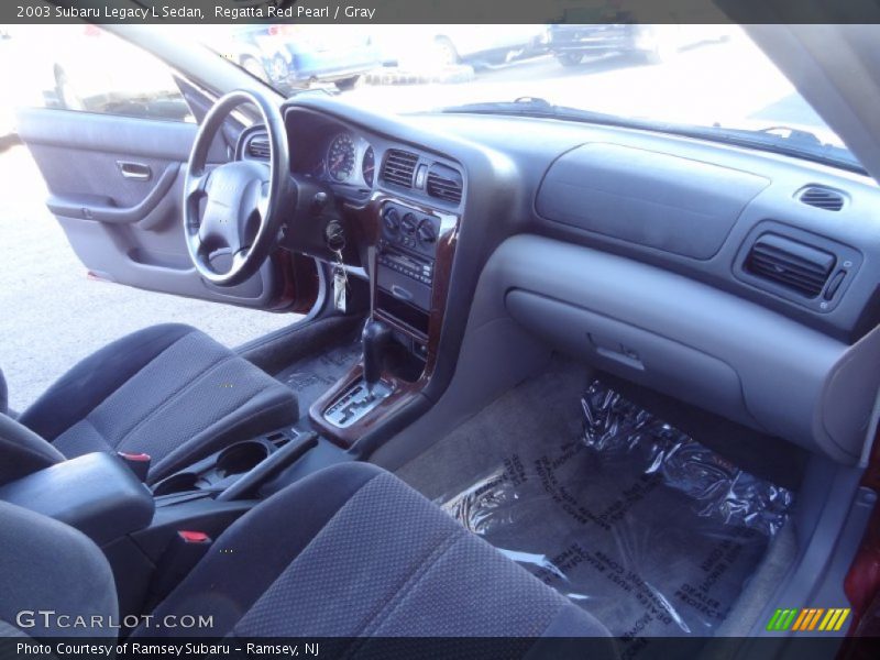 Regatta Red Pearl / Gray 2003 Subaru Legacy L Sedan