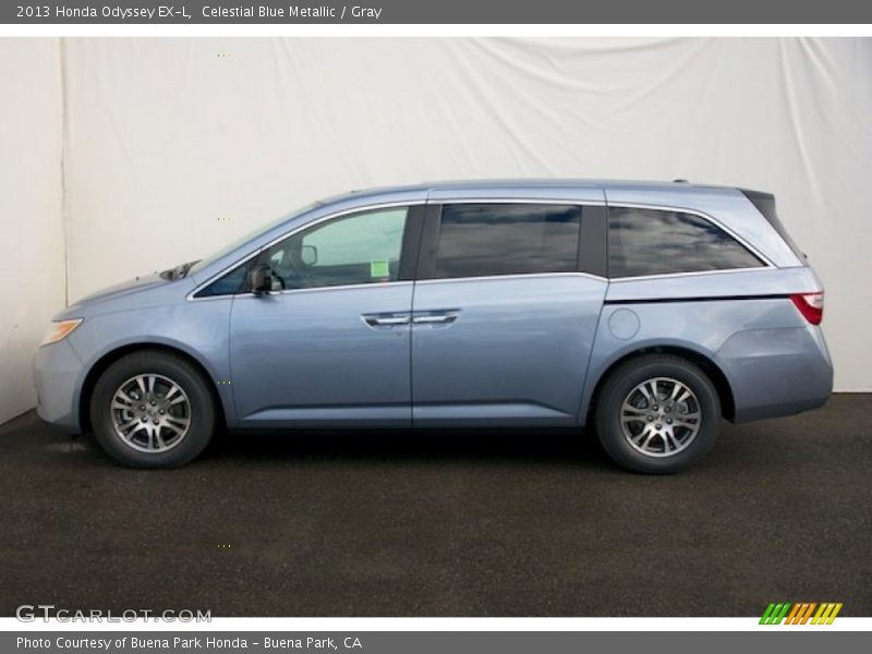 Celestial Blue Metallic / Gray 2013 Honda Odyssey EX-L