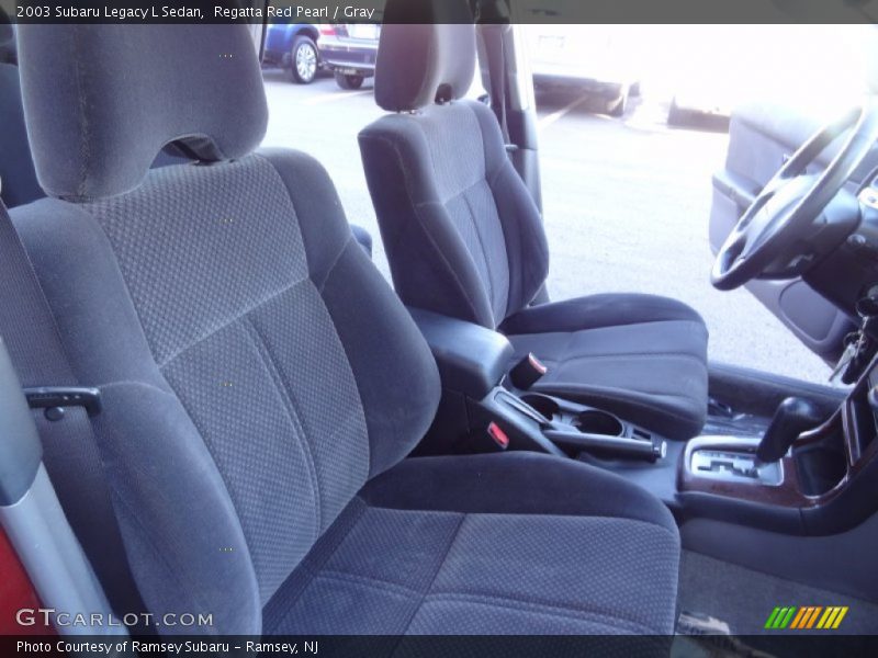 Regatta Red Pearl / Gray 2003 Subaru Legacy L Sedan