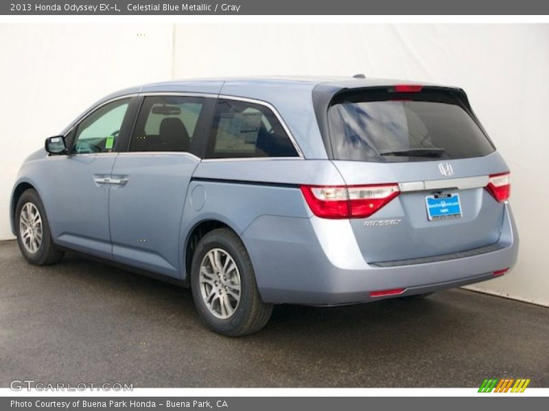 Celestial Blue Metallic / Gray 2013 Honda Odyssey EX-L