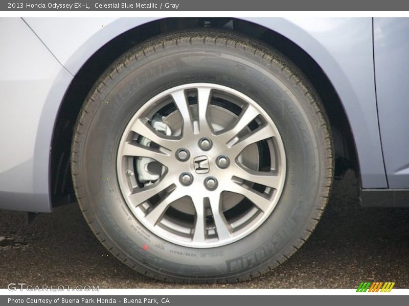 Celestial Blue Metallic / Gray 2013 Honda Odyssey EX-L