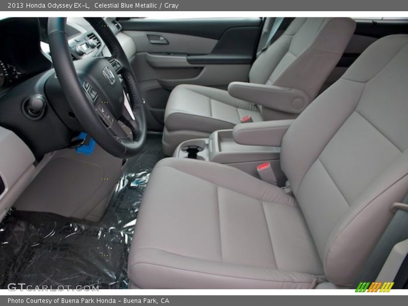 Celestial Blue Metallic / Gray 2013 Honda Odyssey EX-L