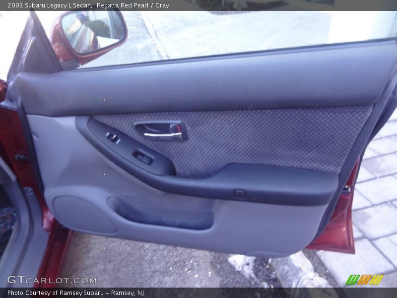 Regatta Red Pearl / Gray 2003 Subaru Legacy L Sedan
