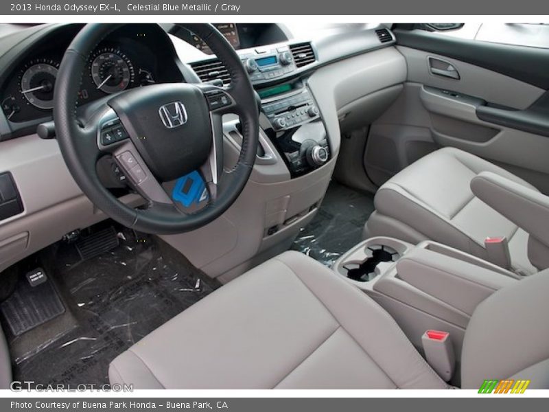 Celestial Blue Metallic / Gray 2013 Honda Odyssey EX-L