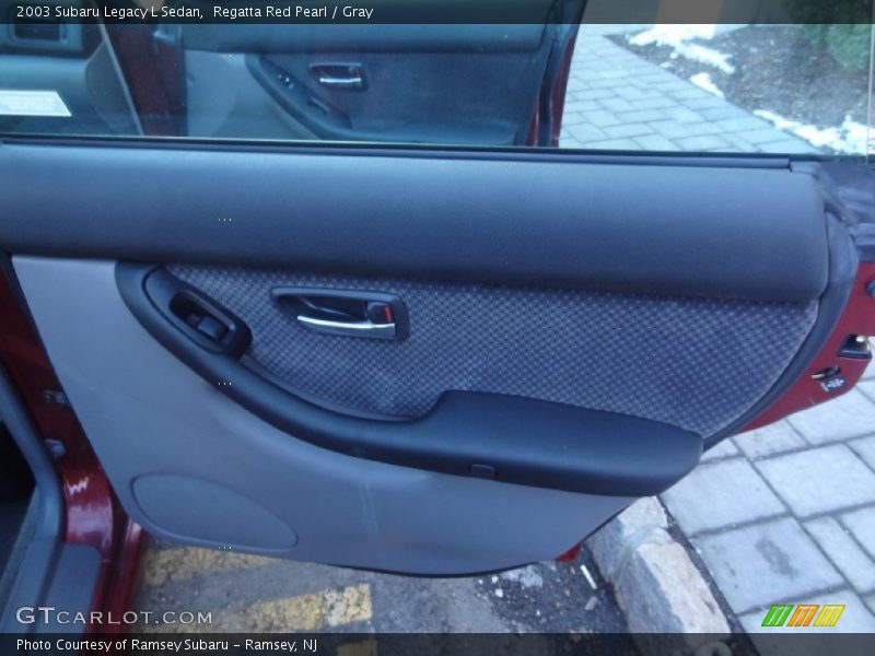 Regatta Red Pearl / Gray 2003 Subaru Legacy L Sedan