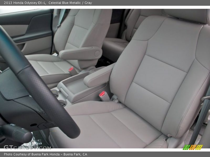 Celestial Blue Metallic / Gray 2013 Honda Odyssey EX-L