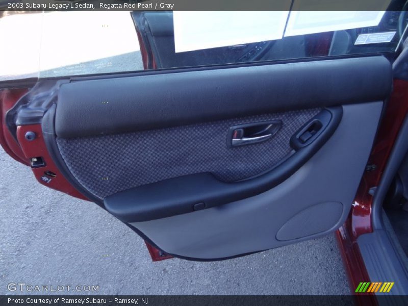 Regatta Red Pearl / Gray 2003 Subaru Legacy L Sedan
