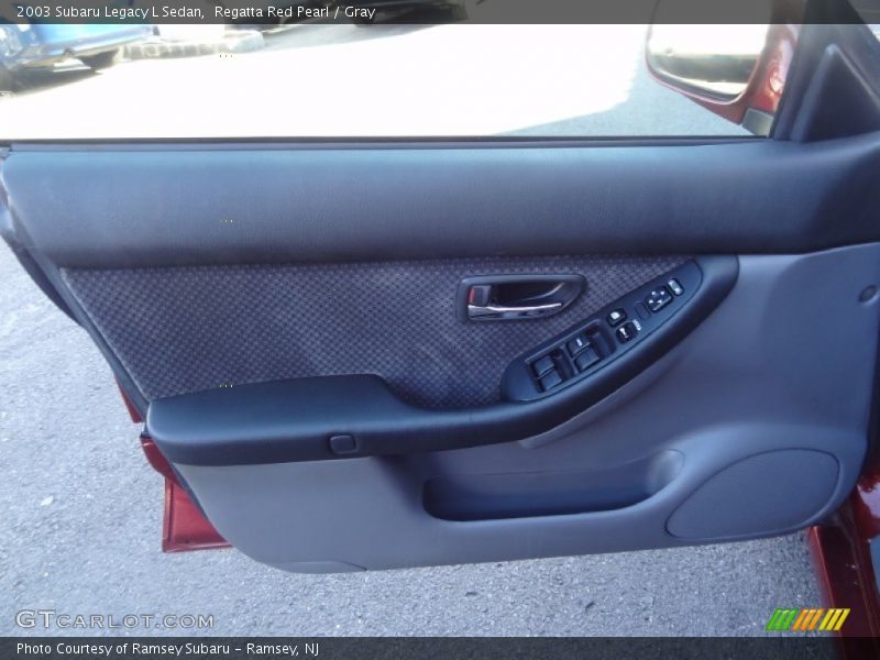 Regatta Red Pearl / Gray 2003 Subaru Legacy L Sedan