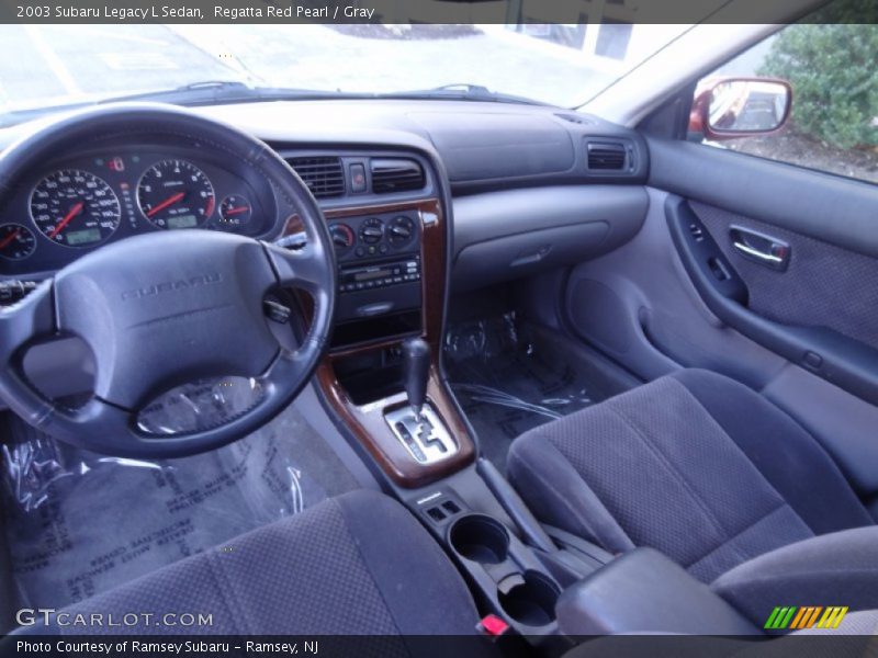Regatta Red Pearl / Gray 2003 Subaru Legacy L Sedan