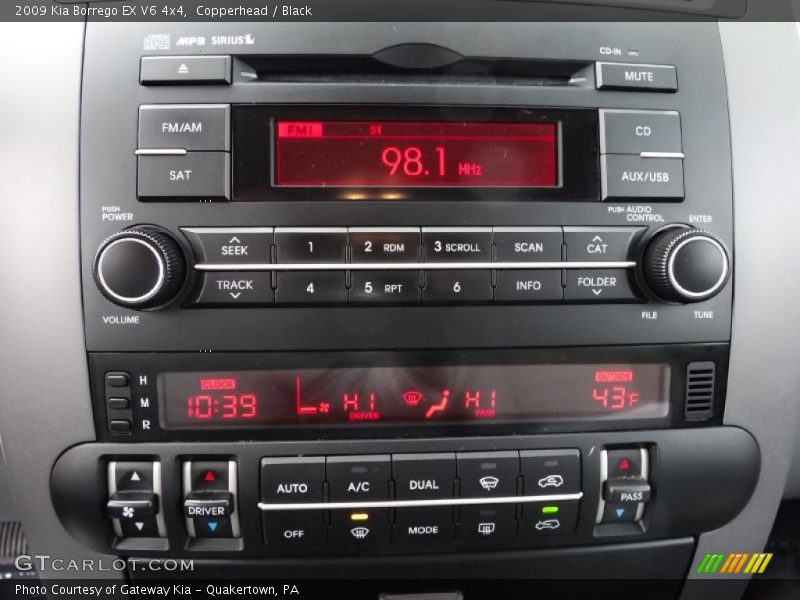 Copperhead / Black 2009 Kia Borrego EX V6 4x4