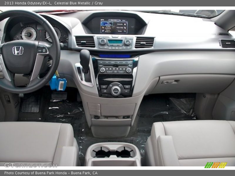 Celestial Blue Metallic / Gray 2013 Honda Odyssey EX-L