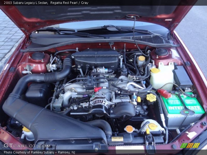 Regatta Red Pearl / Gray 2003 Subaru Legacy L Sedan
