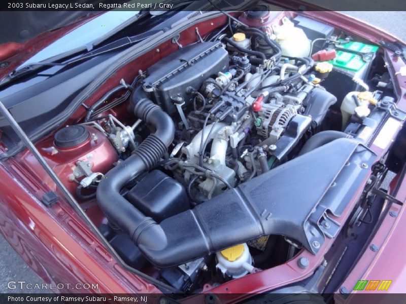 Regatta Red Pearl / Gray 2003 Subaru Legacy L Sedan