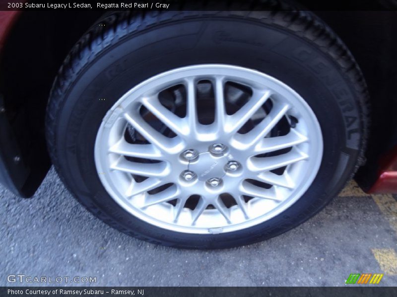 Regatta Red Pearl / Gray 2003 Subaru Legacy L Sedan