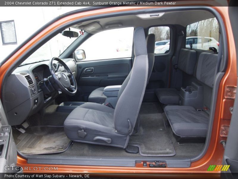 Sunburst Orange Metallic / Medium Dark Pewter 2004 Chevrolet Colorado Z71 Extended Cab 4x4