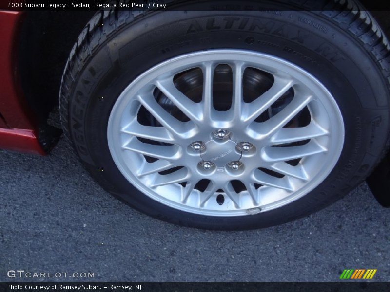 Regatta Red Pearl / Gray 2003 Subaru Legacy L Sedan