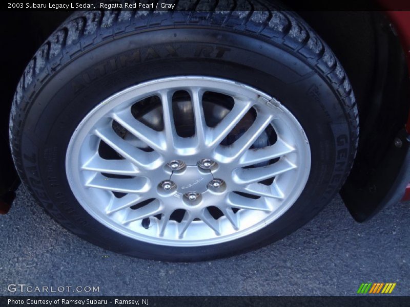 Regatta Red Pearl / Gray 2003 Subaru Legacy L Sedan