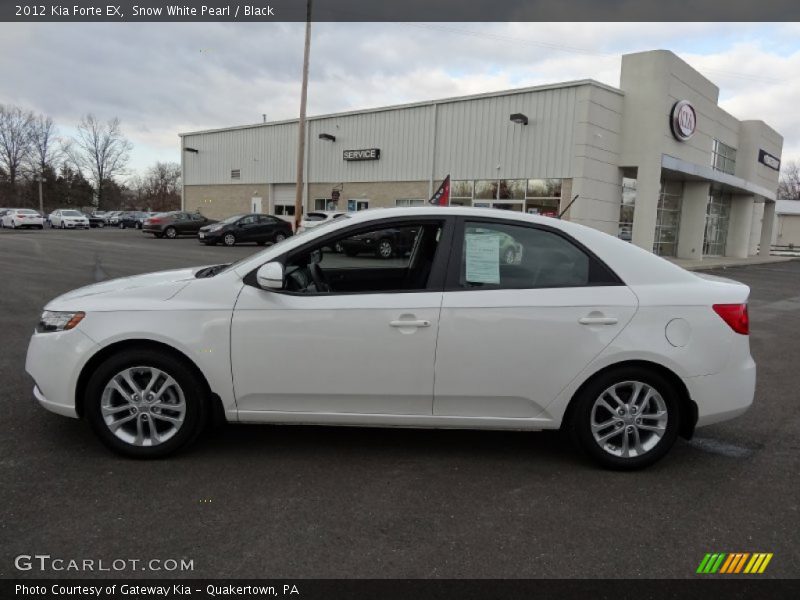 Snow White Pearl / Black 2012 Kia Forte EX