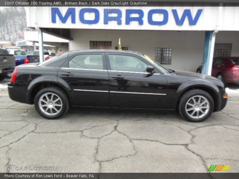 Brilliant Black / Dark Slate Gray/Light Graystone 2007 Chrysler 300 Touring AWD