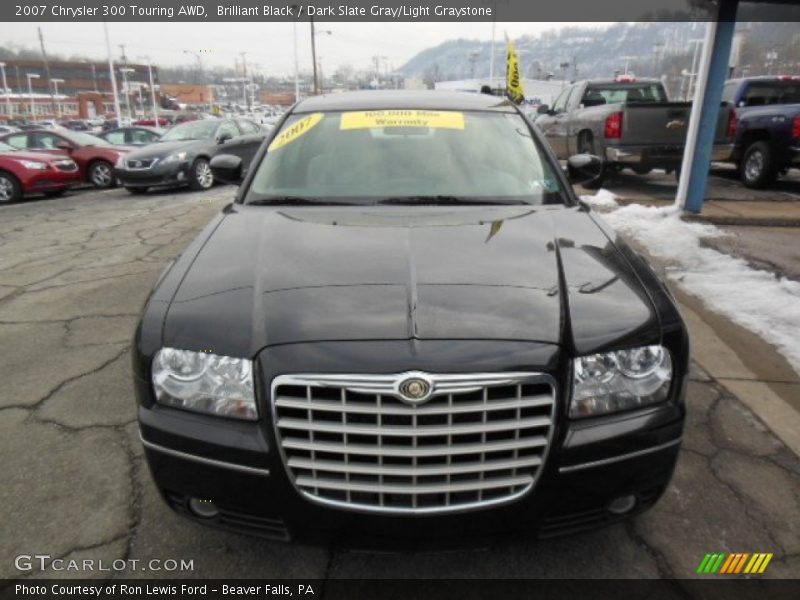 Brilliant Black / Dark Slate Gray/Light Graystone 2007 Chrysler 300 Touring AWD