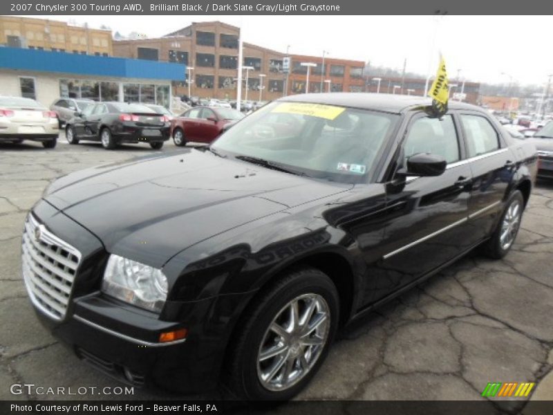 Brilliant Black / Dark Slate Gray/Light Graystone 2007 Chrysler 300 Touring AWD