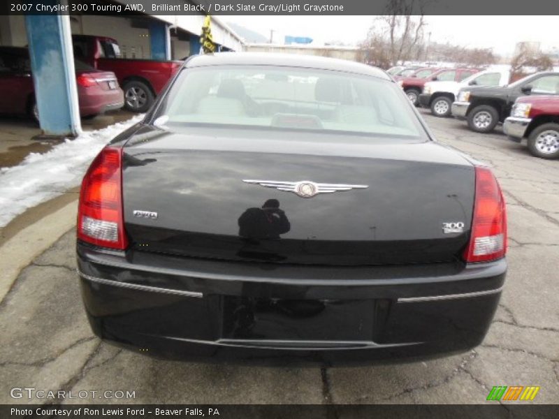 Brilliant Black / Dark Slate Gray/Light Graystone 2007 Chrysler 300 Touring AWD