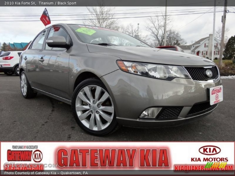Titanium / Black Sport 2010 Kia Forte SX