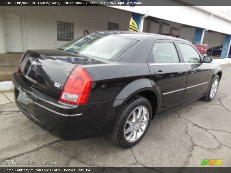 Brilliant Black / Dark Slate Gray/Light Graystone 2007 Chrysler 300 Touring AWD