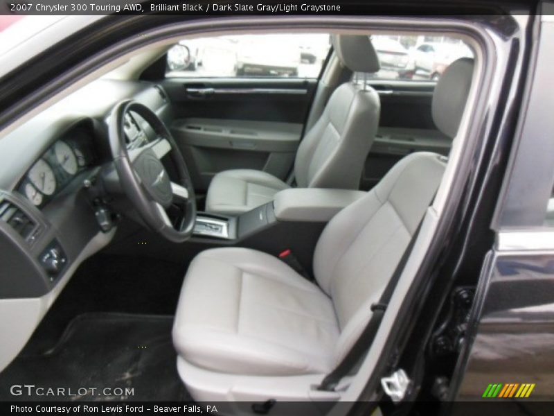 Brilliant Black / Dark Slate Gray/Light Graystone 2007 Chrysler 300 Touring AWD