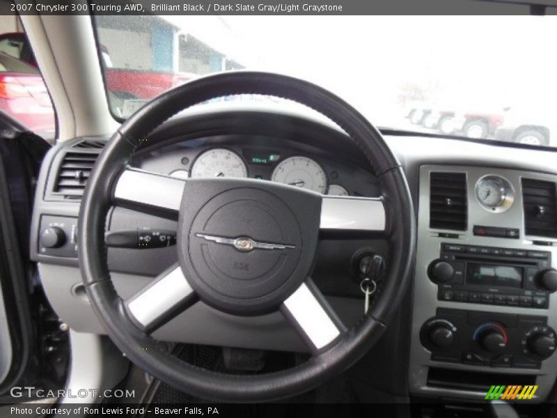 Brilliant Black / Dark Slate Gray/Light Graystone 2007 Chrysler 300 Touring AWD