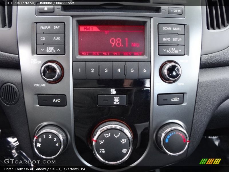 Titanium / Black Sport 2010 Kia Forte SX