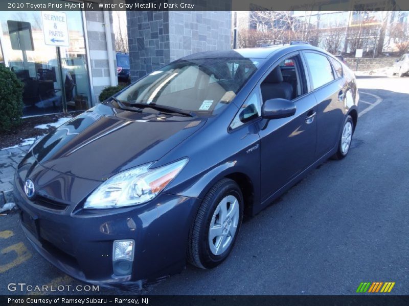Winter Gray Metallic / Dark Gray 2010 Toyota Prius Hybrid IV