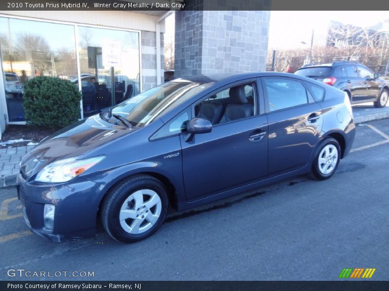 Winter Gray Metallic / Dark Gray 2010 Toyota Prius Hybrid IV