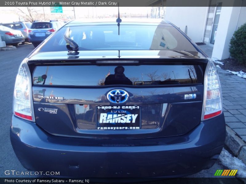 Winter Gray Metallic / Dark Gray 2010 Toyota Prius Hybrid IV