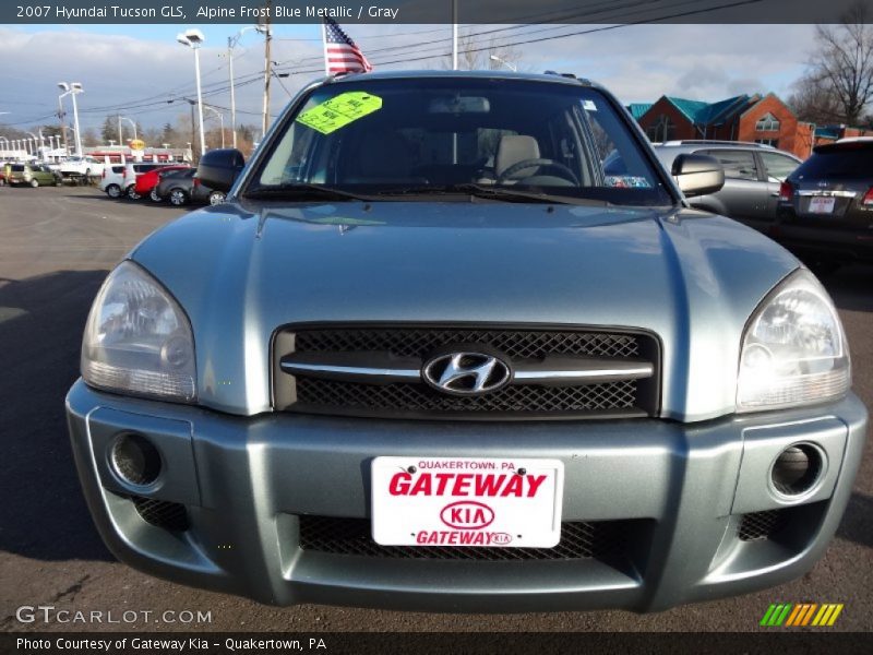 Alpine Frost Blue Metallic / Gray 2007 Hyundai Tucson GLS