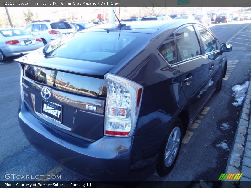 Winter Gray Metallic / Dark Gray 2010 Toyota Prius Hybrid IV