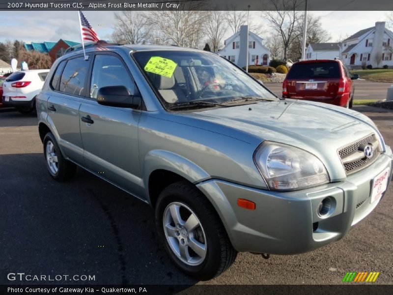 Alpine Frost Blue Metallic / Gray 2007 Hyundai Tucson GLS