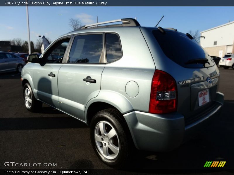 Alpine Frost Blue Metallic / Gray 2007 Hyundai Tucson GLS