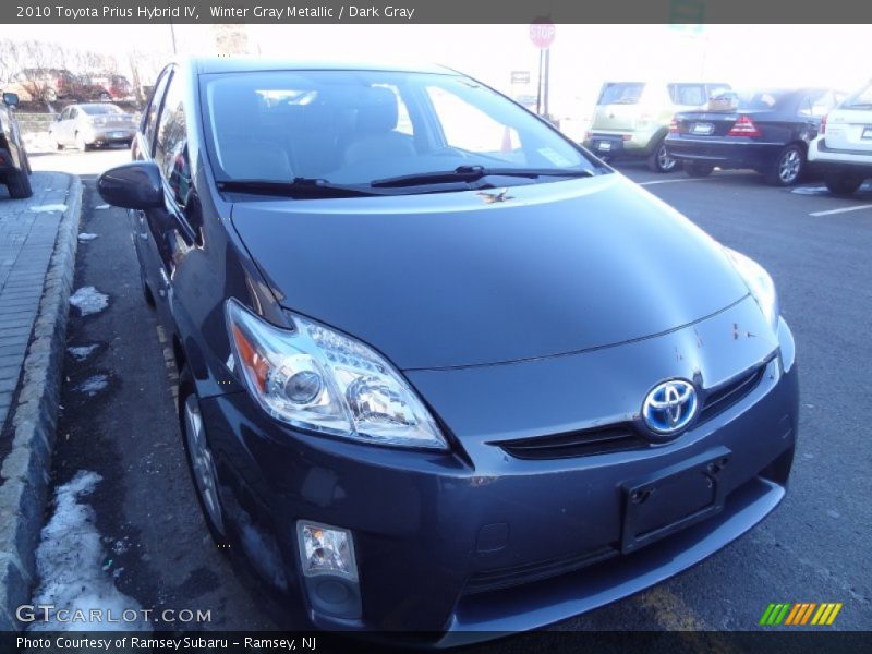 Winter Gray Metallic / Dark Gray 2010 Toyota Prius Hybrid IV