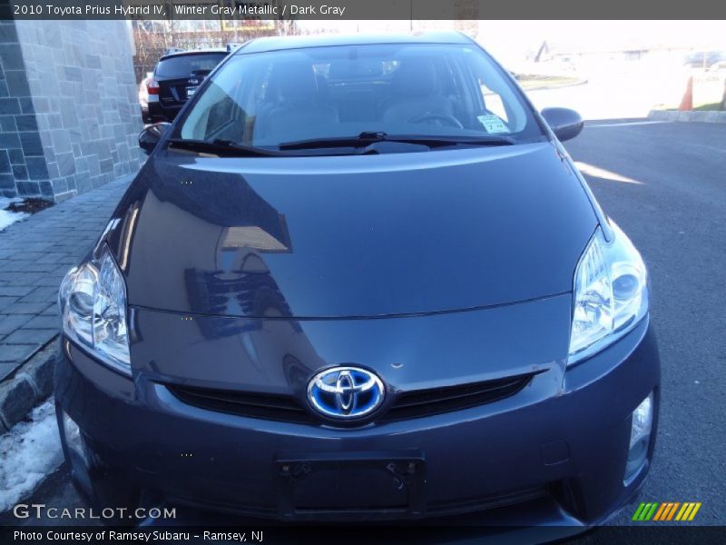 Winter Gray Metallic / Dark Gray 2010 Toyota Prius Hybrid IV