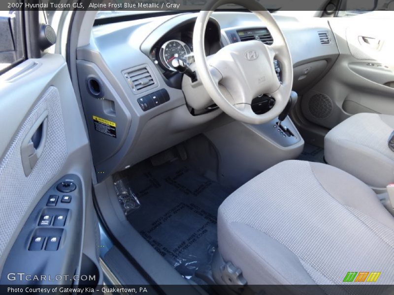 Alpine Frost Blue Metallic / Gray 2007 Hyundai Tucson GLS
