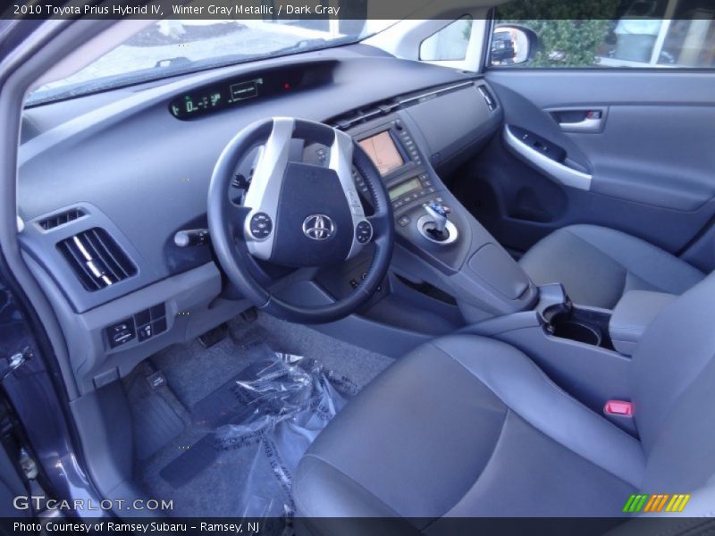 Winter Gray Metallic / Dark Gray 2010 Toyota Prius Hybrid IV